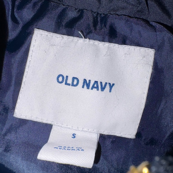 Old Navy Dark Blue Vest with Gold Accents - Picture 2 of 3